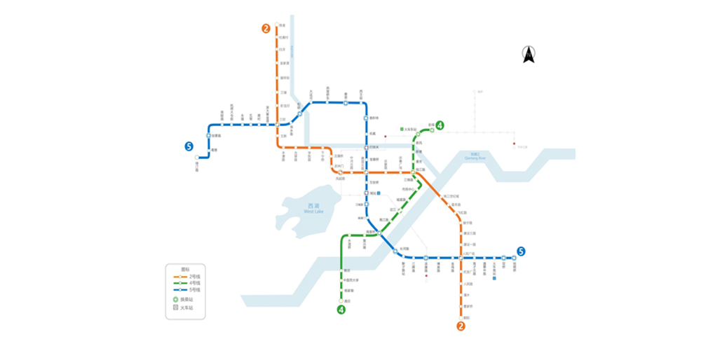 杭州地铁线路图